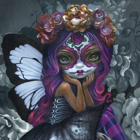 Day of the Dead Gothic Skull Fairy by Jasmine Becket-Griffith Google Pixel Buds Skin