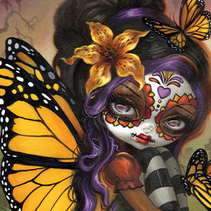 Monarch butterfly Fairy by Jasmine Becket-Griffith Google Home Skin