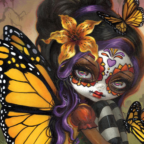 Monarch butterfly Fairy by Jasmine Becket-Griffith Galaxy A30 Clear Case