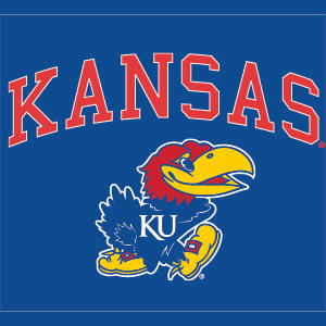 University of Kansas Collegiate Text Playstation 3 & PS3 Slim Skin