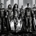 The Justice League (2017) Justice League Black and White iPhone XS Clear Case