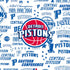 NBA Detroit Pistons Historic Blast iPhone XS Clear Case