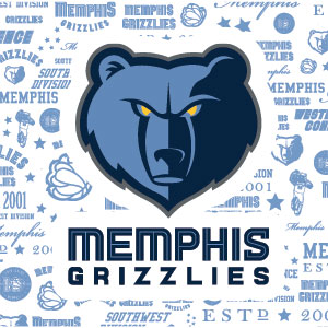 NBA Memphis Grizzlies Historic Blast Playstation 3 & PS3 Slim Skin