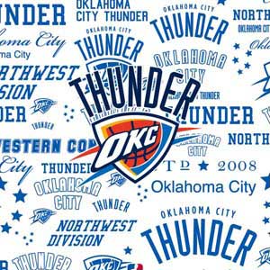 NBA Oklahoma City Thunder Historic Blast PS5 Console Skin