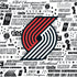 NBA Portland Trail Blazers Historic Blast iPhone XS Clear Case
