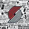 NBA Portland Trail Blazers Historic Blast Xbox 360 Slim (2010) Skin