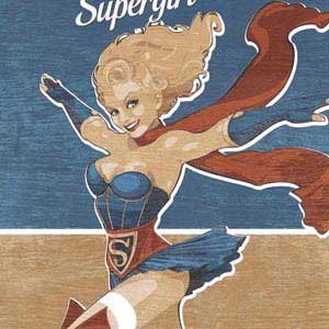 DC Comics Bombshells Supergirl PS5 DualSense Edge Pro Controller Skin