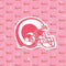 NFL Los Angeles Rams Pink Logo Blast Cochlear Nucleus 5 Sound Processor Skin
