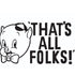 Looney Tunes Porky Thats All Folks Grid iPhone XS Clear Case