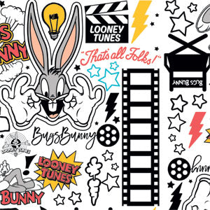 Looney Tunes Bugs Bunny Patches Galaxy Buds Plus Skin