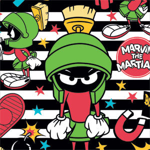 Looney Tunes Marvin the Martian Striped Patches Fire TV Cube Skin