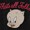 Looney Tunes Porky Pig Thats All Folks iPhone SE (2nd & 3rd Gen) Skin