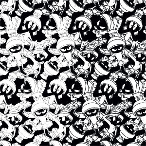 Looney Tunes Marvin Super Sized Pattern Galaxy Buds Plus Skin