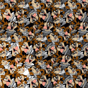 Looney Tunes Taz Super Sized Pattern Nintendo Switch OLED (2021) Skin