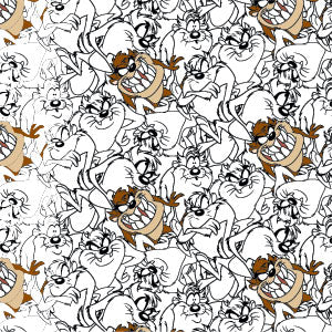 Looney Tunes Tasmanian Devil Super Sized Pattern Fire TV Cube Skin