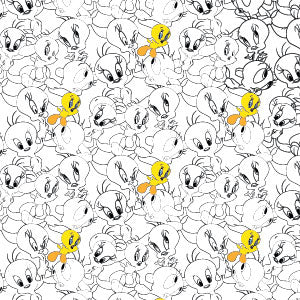 Looney Tunes Tweety Super Sized Pattern Galaxy Buds Plus Skin
