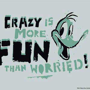 Looney Tunes Daffy Duck Crazy Universal Laptop 16in (13 x 9.4in) Skin