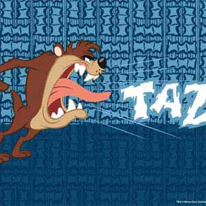 Looney Tunes Tasmanian Devil Yell PS5 DualSense Edge Pro Controller Skin