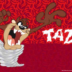 Looney Tunes Tasmanian Devil Swirl PS5 Bundle Skin