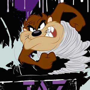Looney Tunes Splatter Paint Tasmanian Devil Yoga 710 14in Skin