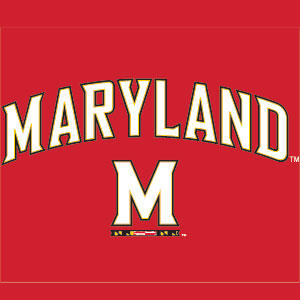 University of Maryland Collegiate Text Red SteelSeries Arctis 3 Skin