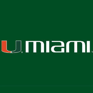 University of Miami Horizontal Mark on Green Wii (Includes 1 Controller) Skin