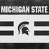 Michigan State University Black and White Stripes iPhone XS Clear Case