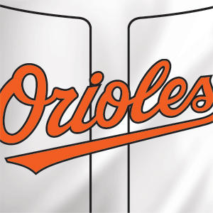 MLB Baltimore Orioles Home Jersey Studio Wireless Skin