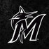MLB Miami Marlins Dark Wash iPhone XS Clear Case