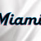 MLB Miami Marlins Home Jersey Playstation 3 & PS3 Slim Skin