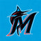 MLB Miami Marlins Solid Distressed Wii (Includes 1 Controller) Skin