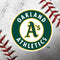 MLB Oakland Athletics Game Ball Xbox 360 Slim (2010) Skin
