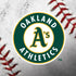 MLB Oakland Athletics Game Ball iPhone XS Clear Case