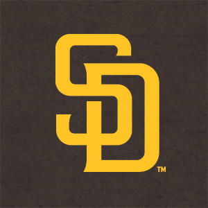 MLB San Diego Padres - Solid Distressed Playstation 3 & PS3 Slim Skin