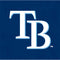 MLB Tampa Bay Rays - Solid Distressed Xbox 360 Slim (2010) Skin