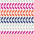 Striped Chevron iPhone XS Clear Case