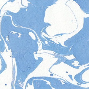 Marbleized Blue Wii (Includes 1 Controller) Skin