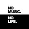 No Music No Life PlayStation 4 Gold Wireless Headset Skin