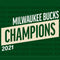 NBA Milwaukee Bucks 2021 Champions Galaxy S21 FE Clear Case