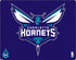 NBA Charlotte Hornets Distressed-Purple iPhone XS Clear Case