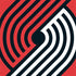 NBA Portland Trail Blazers Large Logo iPhone XS Clear Case