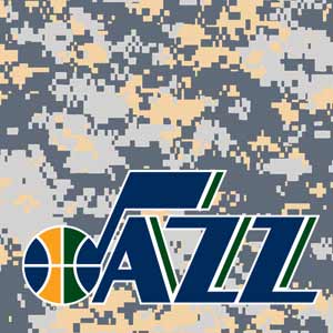 NBA Utah Jazz Grey Digi Camo Fire TV Cube Skin