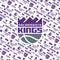 NBA Sacramento Kings History Logo Blast Wii Remote Controller Skin