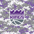 NBA Sacramento Kings Purple Digi Camo iPhone XS Clear Case