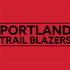 NBA Portland Trail Blazers Standard - Red iPhone XS Clear Case