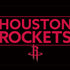 NBA Houston Rockets Standard - Black iPhone XS Clear Case