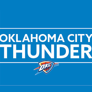 NBA Oklahoma City Thunder Standard - Blue Fire TV Cube Skin