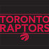 NBA Toronto Raptors Standard - Black iPhone XS Clear Case