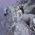 Fairy with Horse in Snow by Nene Thomas iPhone 14 Folio Case