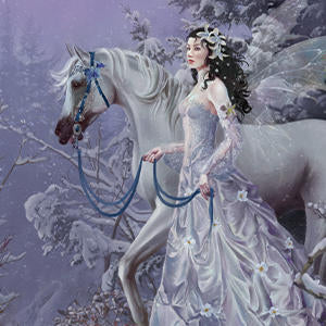 Fairy with Horse in Snow by Nene Thomas Wii (Includes 1 Controller) Skin